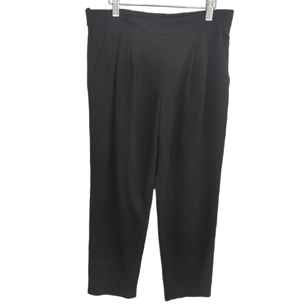 Aritzia Babaton Cohen Cropped Pleated Suede Dress Pants - Picture 2 of 5
